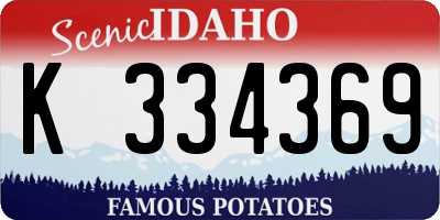 ID license plate K334369