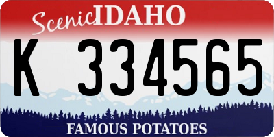 ID license plate K334565