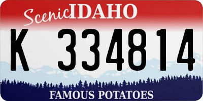 ID license plate K334814