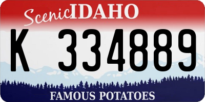 ID license plate K334889