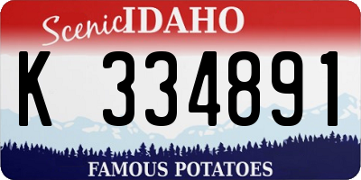 ID license plate K334891