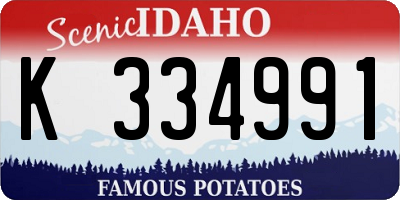 ID license plate K334991