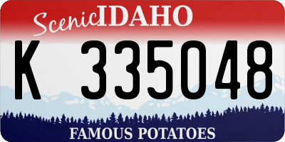 ID license plate K335048