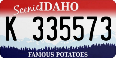 ID license plate K335573