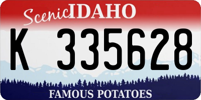 ID license plate K335628