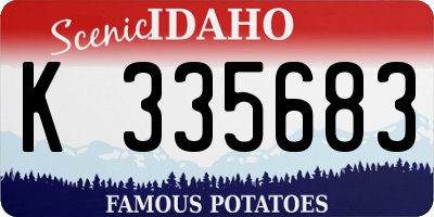 ID license plate K335683