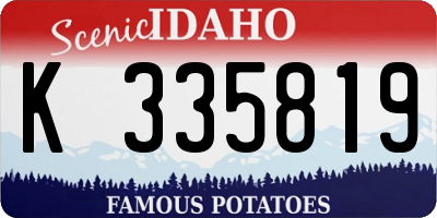 ID license plate K335819