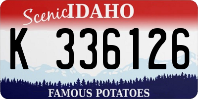 ID license plate K336126