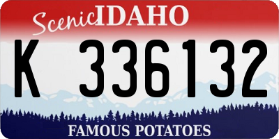ID license plate K336132