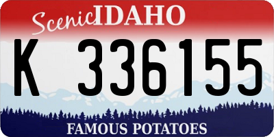 ID license plate K336155