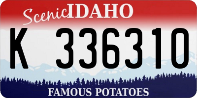 ID license plate K336310