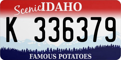 ID license plate K336379