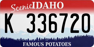 ID license plate K336720