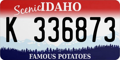 ID license plate K336873