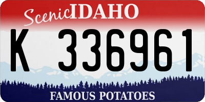 ID license plate K336961