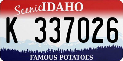 ID license plate K337026