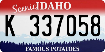 ID license plate K337058