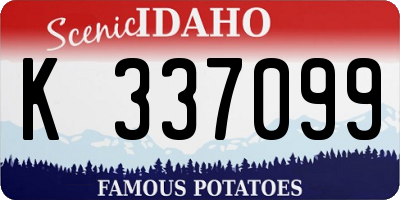 ID license plate K337099