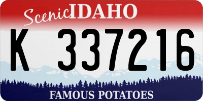 ID license plate K337216