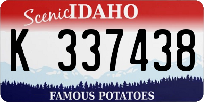 ID license plate K337438