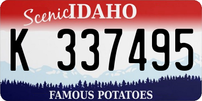 ID license plate K337495