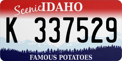 ID license plate K337529