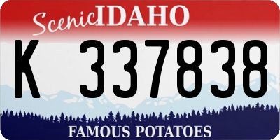 ID license plate K337838