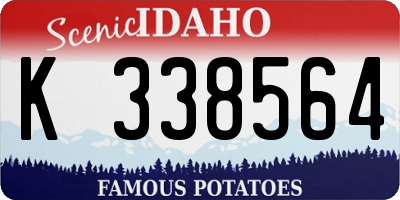 ID license plate K338564