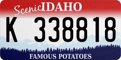 ID license plate K338818