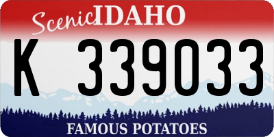 ID license plate K339033