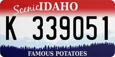 ID license plate K339051
