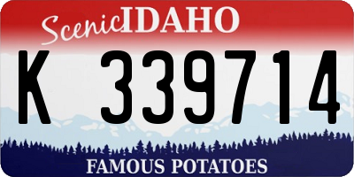 ID license plate K339714
