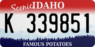 ID license plate K339851