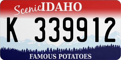 ID license plate K339912