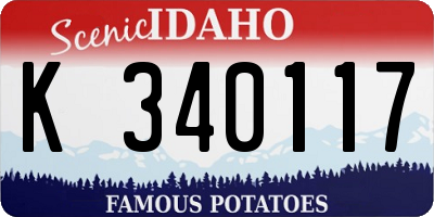 ID license plate K340117