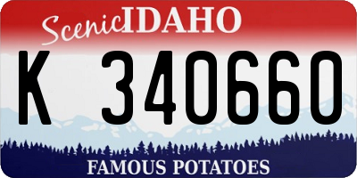 ID license plate K340660