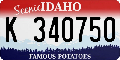 ID license plate K340750