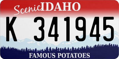 ID license plate K341945