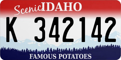 ID license plate K342142