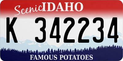 ID license plate K342234