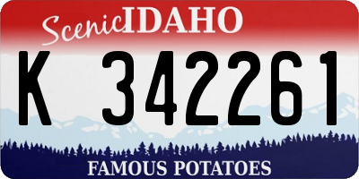 ID license plate K342261