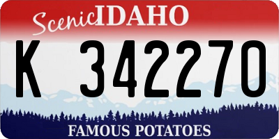 ID license plate K342270