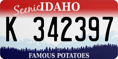 ID license plate K342397