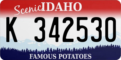 ID license plate K342530