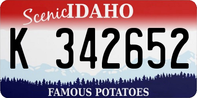ID license plate K342652
