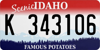 ID license plate K343106