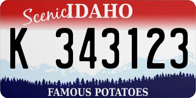 ID license plate K343123