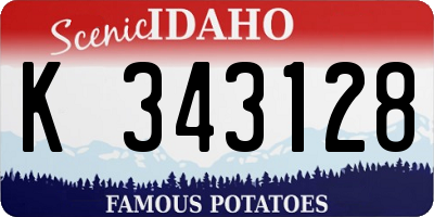 ID license plate K343128