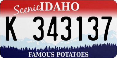 ID license plate K343137