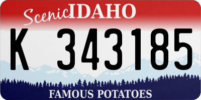 ID license plate K343185